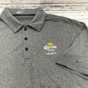 Nike Golf Tour Performance Dry-Fit Corona Embroidery Polo Gray Men's Large